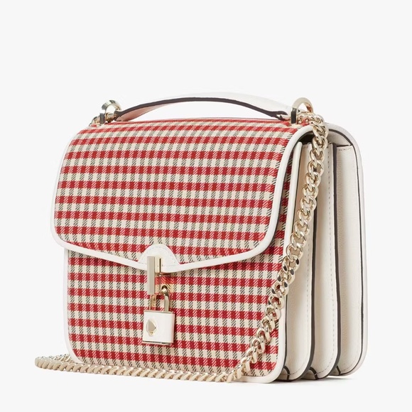Kate Spade Locket Plaid Large Flap Shoulder Bag - Picture 5 of 10